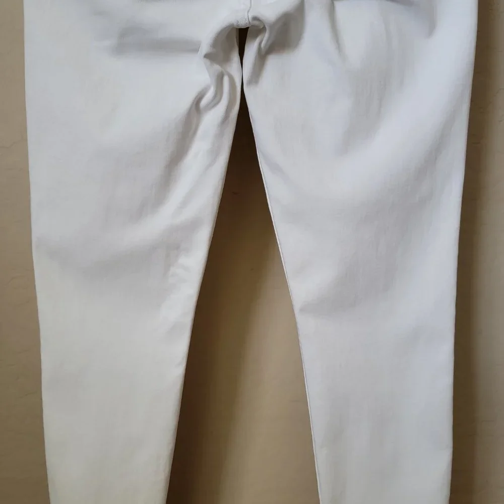 Abercrombie & Fitch Super Skinny White Denim Jeans